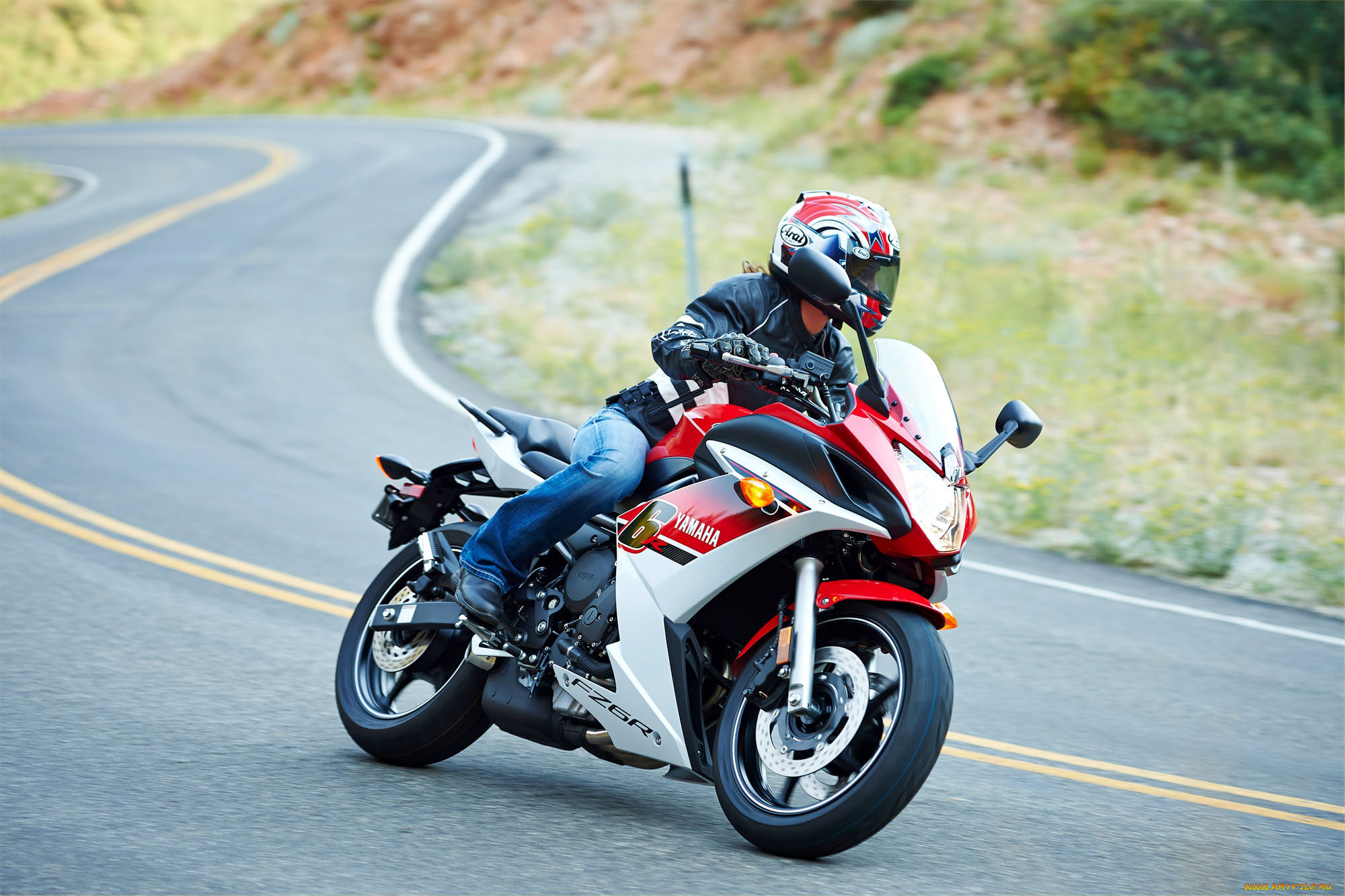 , yamaha, fz6r, 2014
